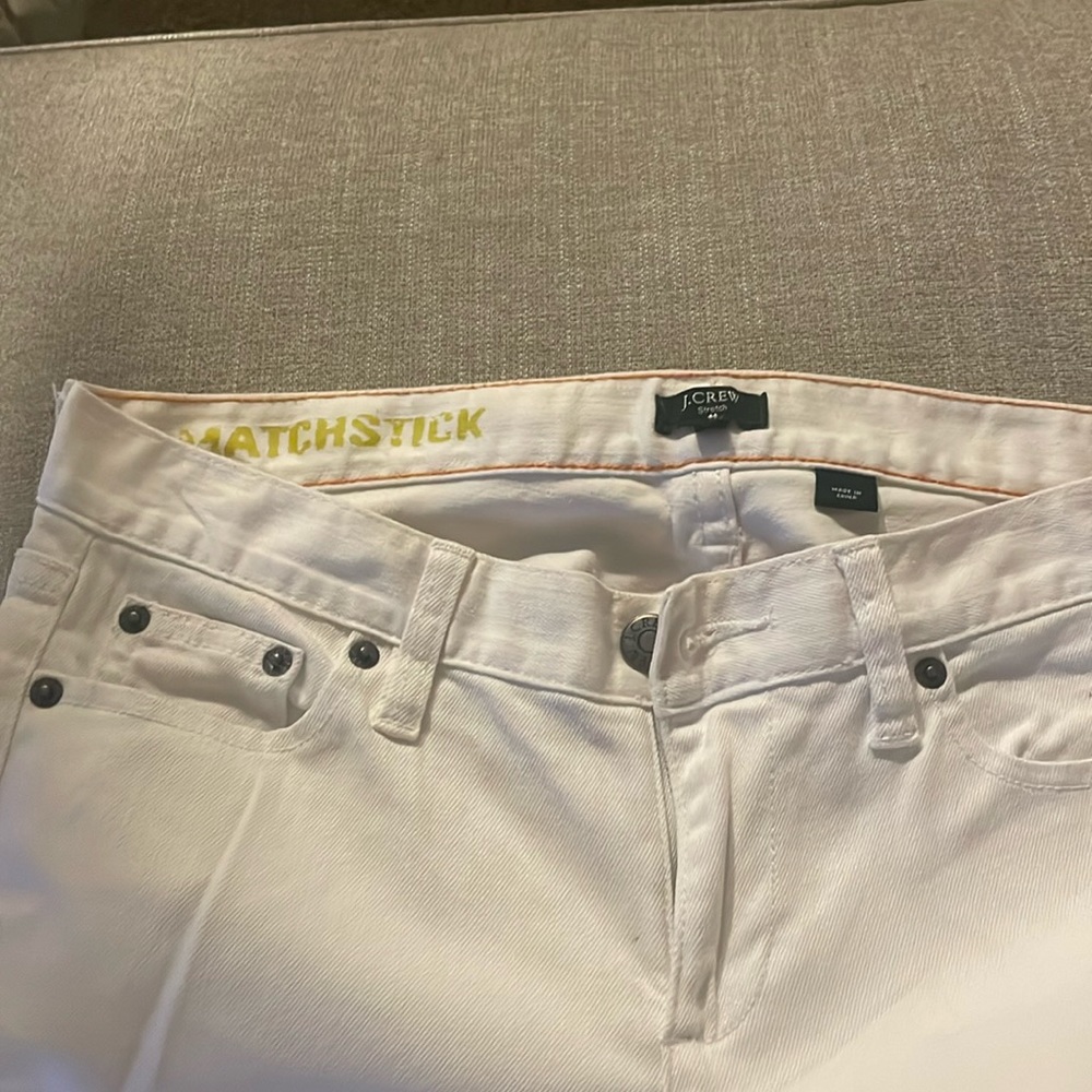 Jcrew Matchstick white jeans. Size 29